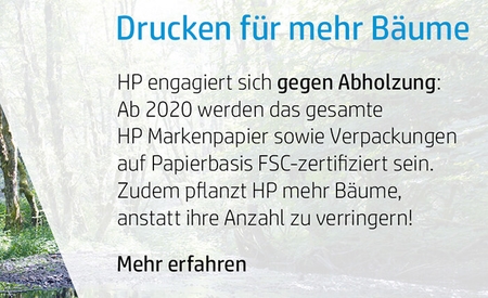 HP setzt sich für Wiederaufforstung ein